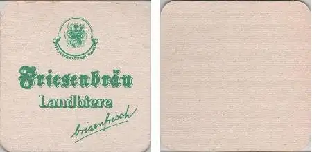 Bierdeckel quadratisch - Friesenbräu - brisenfrisch