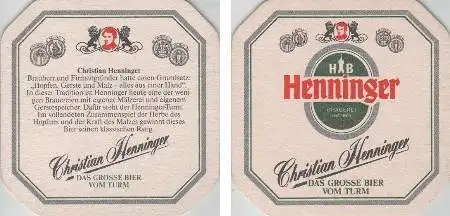 Bierdeckel quadratisch - Christian Henninger - Bier