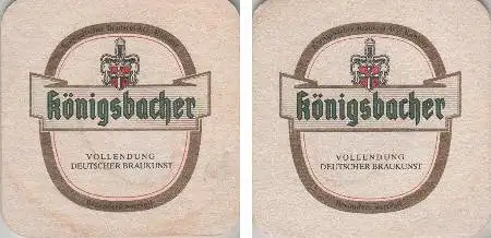 Bierdeckel quadratisch - Königsbacher Braukunst