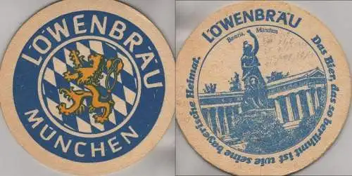 Bierdeckel rund - Löwenbräu