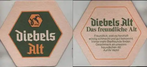 Bierdeckel 6-eckig - Diebels