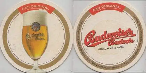 Bierdeckel rund - Budweiser (Tschechien)