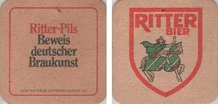 Bierdeckel quadratisch - Ritter - deutsche Braukunst