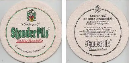 Bierdeckel rund - Stauder - in Ruhe gereift