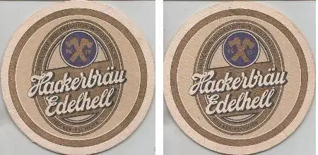 Bierdeckel rund - Hacker-Pschorr - Hackerbräu Edelhell