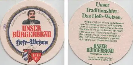 Bierdeckel rund - Bürgerbräu - Traditionsbier