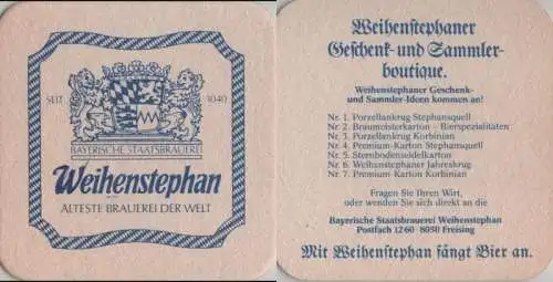 Bierdeckel quadratisch - Weihenstephan