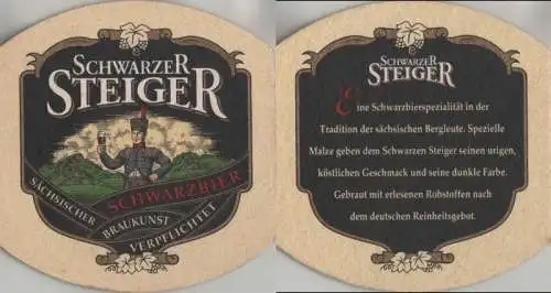 Bierdeckel Sonderform - Schwarzer Steiger