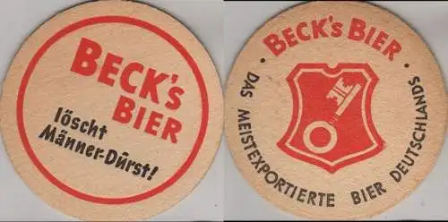 Bierdeckel rund - Becks