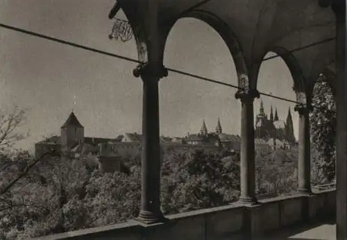 Tschechien - Tschechien - Prag, Burg - Pohled na Hrad z Letohradku - ca. 1960