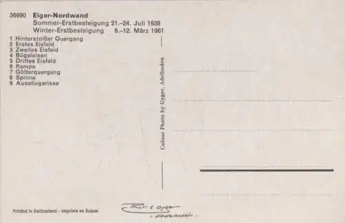 Schweiz - Eiger - Schweiz - Nordwand