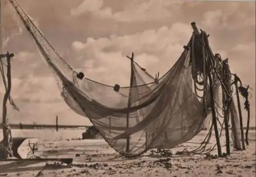 Ostsee - Netze am Strand - 1971