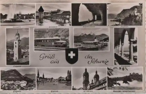 Schweiz - Schweiz - Schweiz - u.a. Lugano - ca. 1955