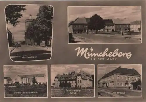 Müncheberg - u.a. Festsaal der Berufsschule - 1964