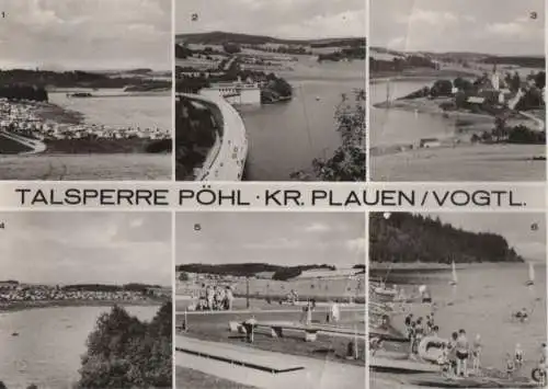 Talsperre Pöhl - u.a. Sperrmauer - 1977