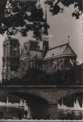 Frankreich - Frankreich - Paris - Abside et facade Sud de Notre-Dame - ca. 1955