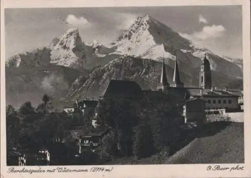 Berchtesgaden - mit Watzmann - 1954