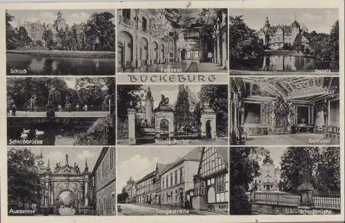 Bückeburg - u.a. Schloßbrücke - 1955