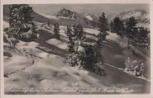 Österreich - Österreich - Patscherkofelbahn - Kabinen-Ausblick gegen Stub - ca. 1950