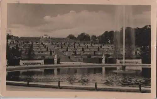 Potsdam - Sanssouci, Schloß mit Terrassen - 1958