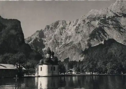 Schönau - St. Bartolomä - mit Watzmann-Ostwand - 1967