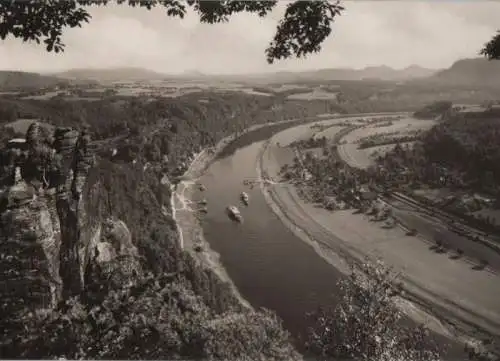 Sächsische Schweiz - Basteiblick - 1973