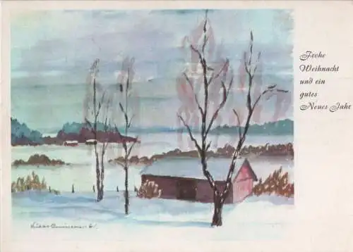 Frohe Weihnacht Winterlandschaft