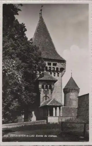 Schweiz - Schweiz - Estavayer-le-Lac - Entree du chateau - ca. 1955