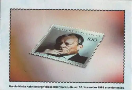 Willi Brandt auf Briefmarke