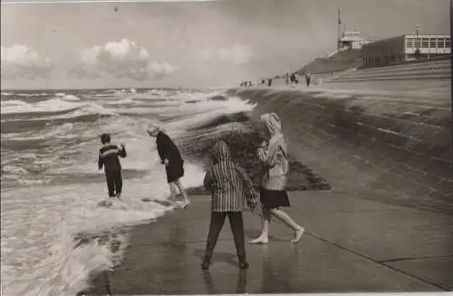 Norderney - Sturm an Strandpromenade - 1966