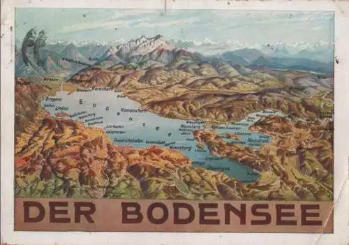 Bodensee - Reliefkarte - 1937