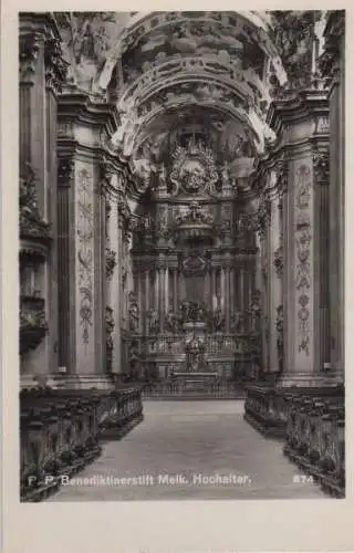 Österreich - Österreich - Melk - Benediktinerstift, Hochaltar - ca. 1955