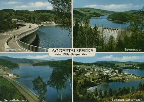 Aggertalsperre - u.a. Sperrmauer - ca. 1980