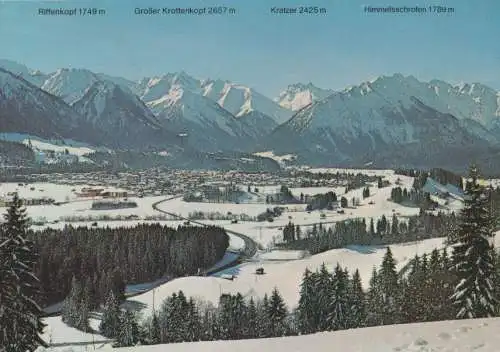 Oberstdorf - Blick vom Jägersberg - 1984