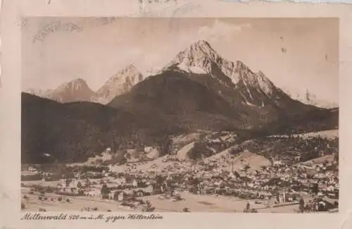 Mittenwald - gegen Wetterstein - 1937