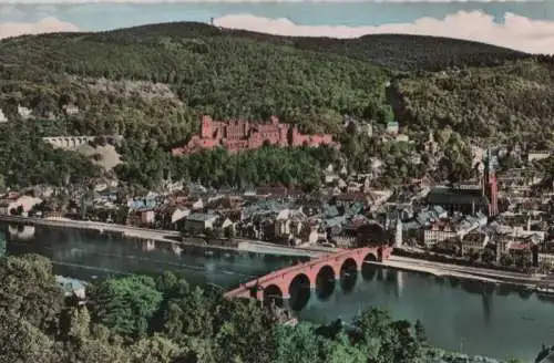 Heidelberg - Blick vom Philosophenweg - 1955