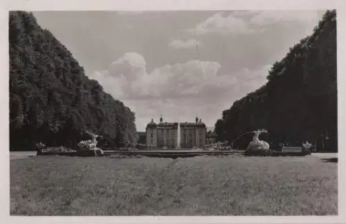 Schwetzingen - Schloß, Gartenseite - ca. 1955