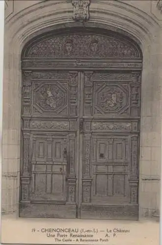 Frankreich - Frankreich - Chenonceau - Chateau, une Porte Renaissance - ca. 1940