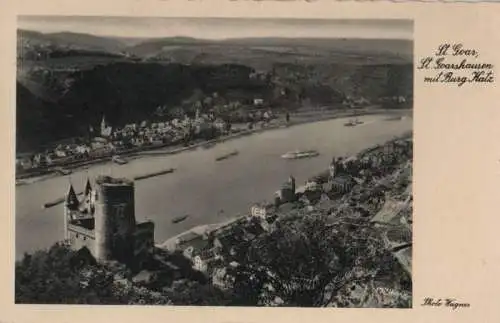 St. Goar - mit Burg Katz - ca. 1950