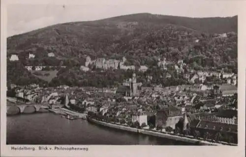 Heidelberg - Blick vom Philosophenweg - 1953