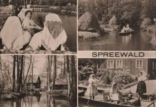 Spreewald - 4 Teilbilder - 1969