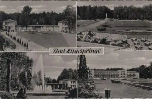 Bad Lippspringe - u.a. Eingang zum Kaiser-Karls-Park - 1960