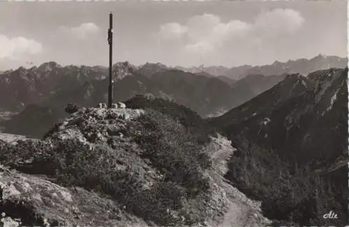 Breitenberg - Gipfel mit Blick auf Säuling - ca. 1955