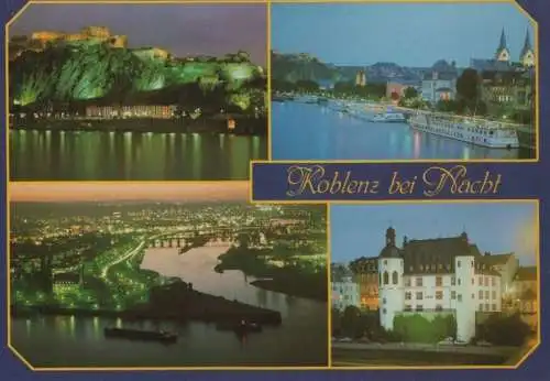 Koblenz - bei Nacht - ca. 1980