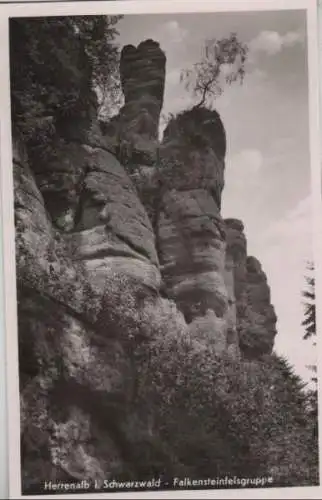 Bad Herrenalb - Falkensteinfelsgruppe - ca. 1955