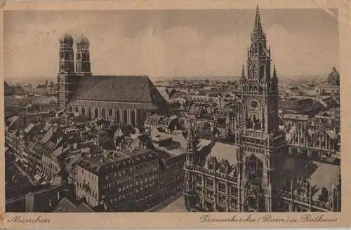 München - Dom und Rathaus - 1928