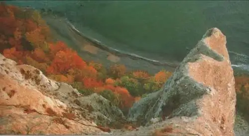 Stubbenkammer, Fels (auf Rügen) - Blick von Viktoriasicht