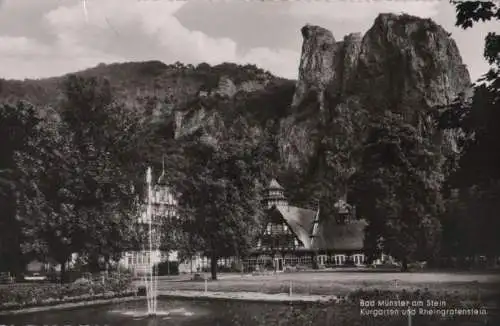 Bad Münster am Stein-Ebernburg - Kurgarten und Rheingrafenstein - 1955