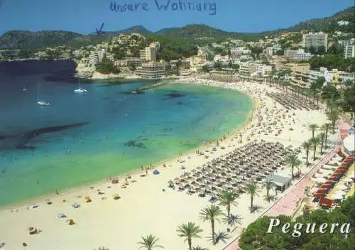 Spanien - Peguera - Spanien - Strand von oben