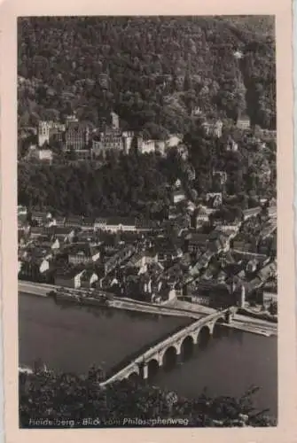 Heidelberg - Blick vom Philosophenweg - ca. 1955